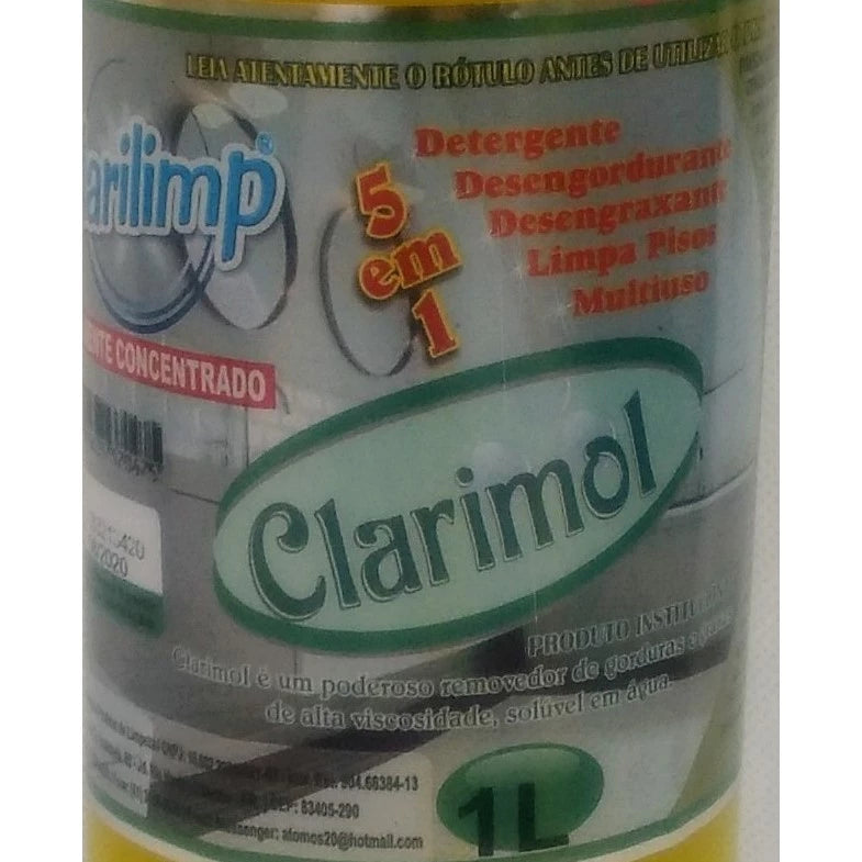 Clarimol - Desengordurante Concentrado - Para Box e Blindex (Rende até 30 litros)